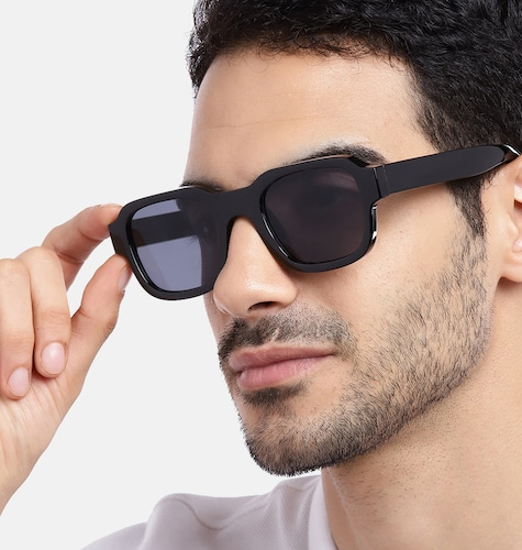 Unisex Black Lens Wayfarer Sunglasses with UV Protected Lens 3606MG3703